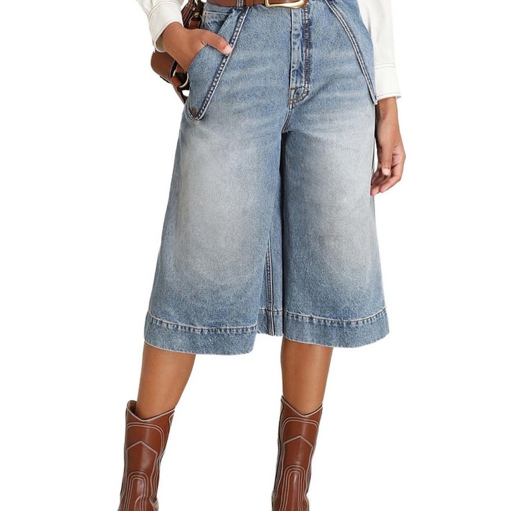 ZIMMERMAN DENIM BERMUDA SHORTS